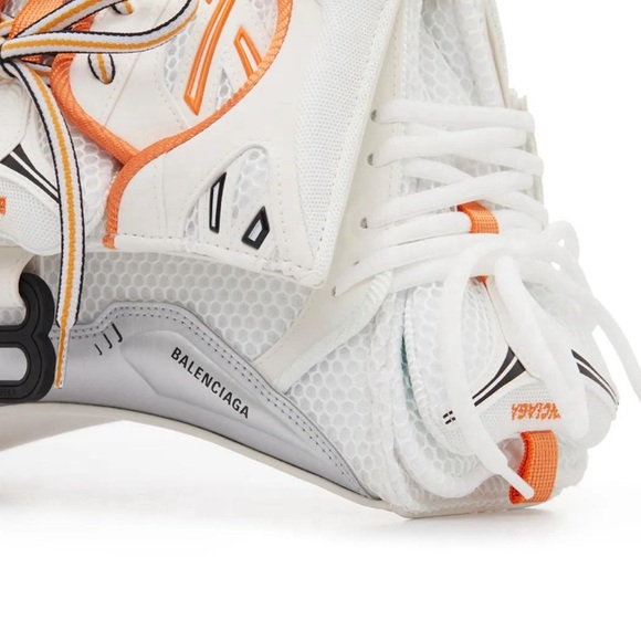 Balenciaga White and Orange Satchel - Picture 7 of 8